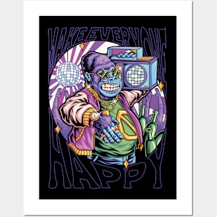 HIP HOP DJ APE Posters and Art